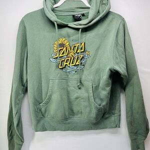 Santa Cruz Skateboards Olive‎ Green Cowl Neck Sweater